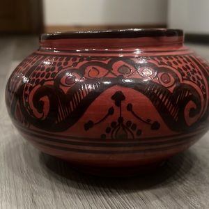 Rare antique signed Indian-imported Arabic pottery, GUC